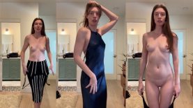 Erin-Gilfoy-Nude-Dress-Try-on-Haul-Video-Leaked