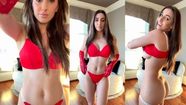 Christina-Khalil-Nip-Slip-Lingerie-Tease-Video-Leaked1