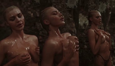 Kristen-Hancher-Nude-Outdoor-Shower-Video-Leaked